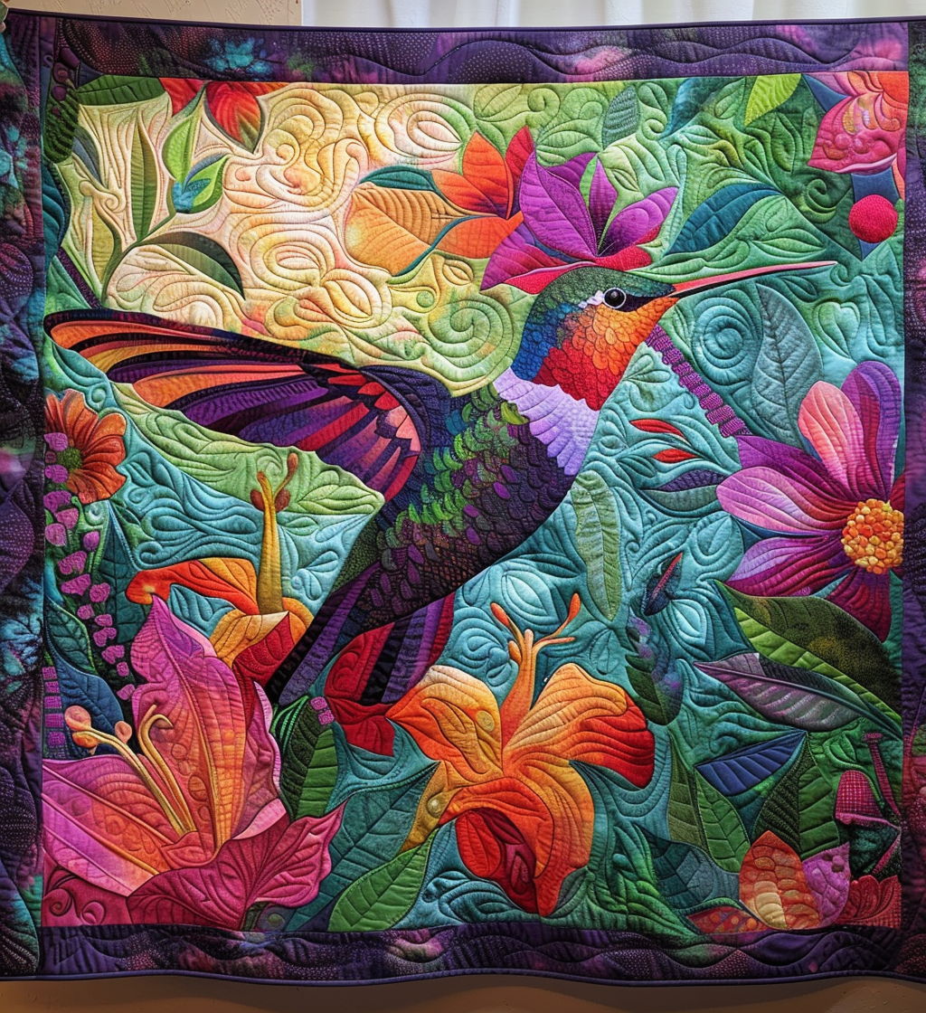 Garden Glow Quilted Blanket Gift Ideas For Bird Lovers