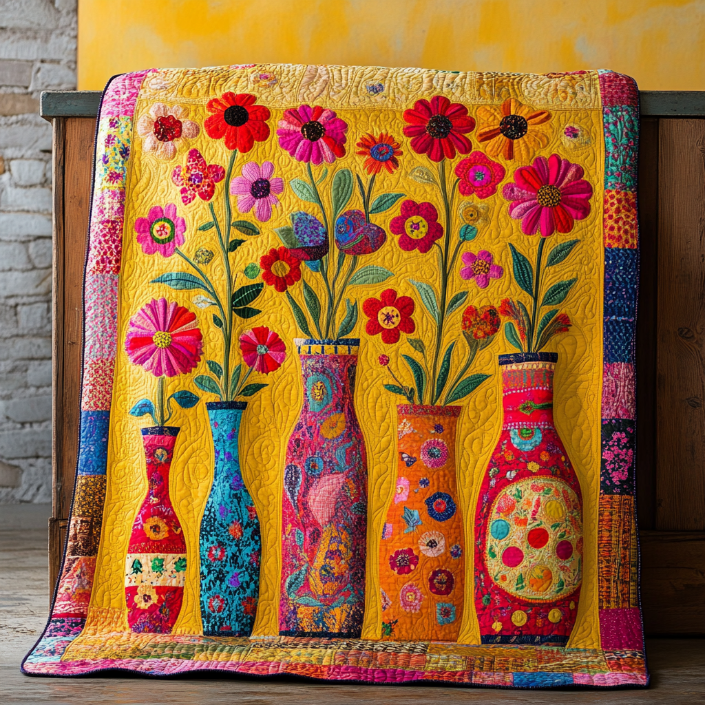 Garden Glow Quilted Blanket Sofa Couch Throw Blanket Mexican Birthday Gifts