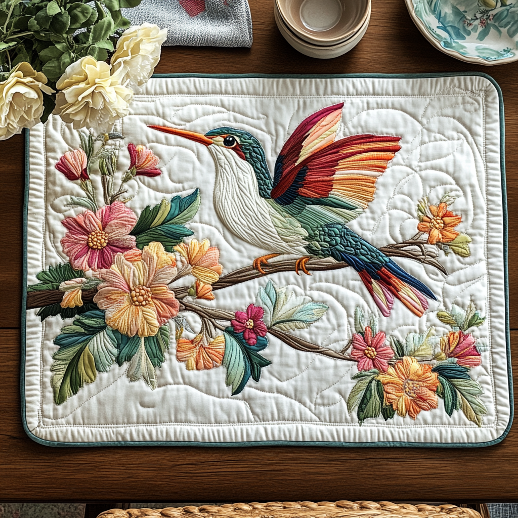 Garden Hover Quilted Place Mat Home Decor Items Gift Ideas For Birders