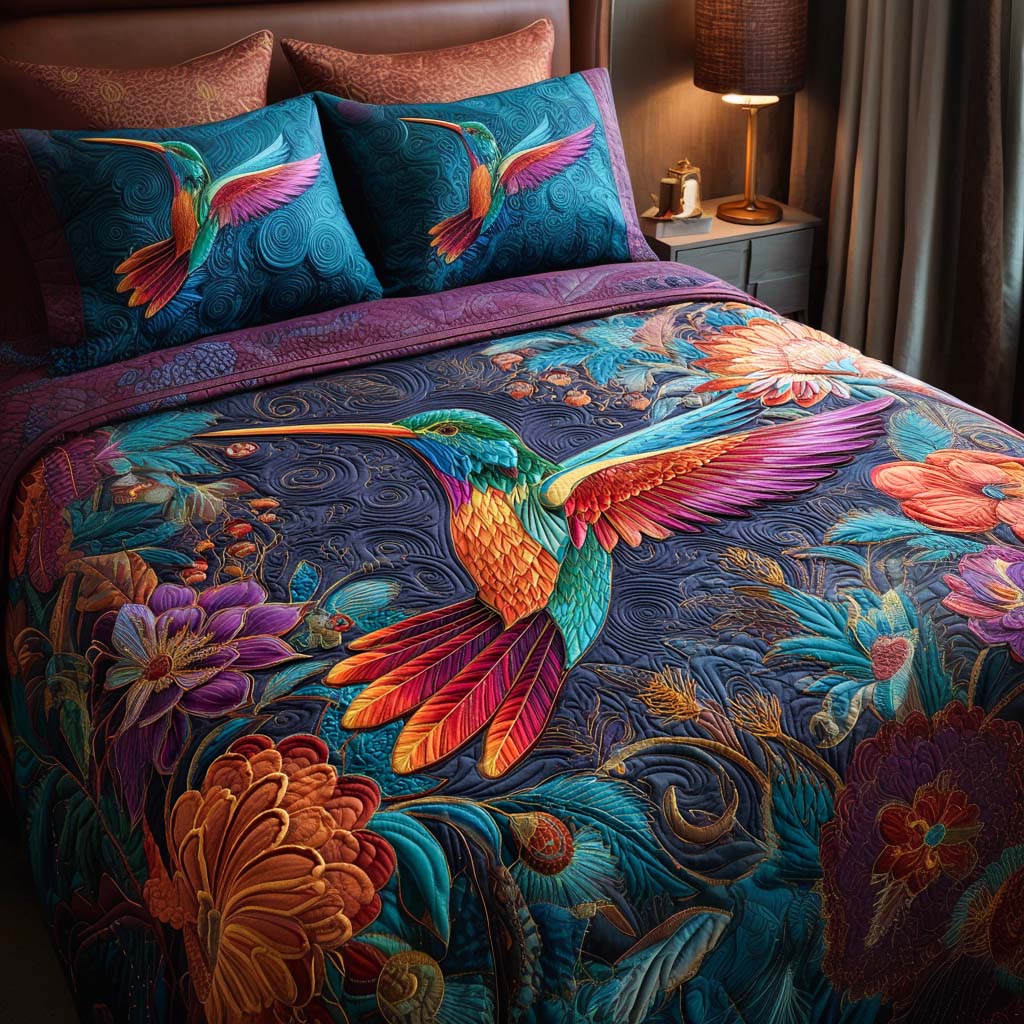 Garden Jewel Quilted Bedding Set King Size Comforter Perfect Holiday Surprise For Grandpa