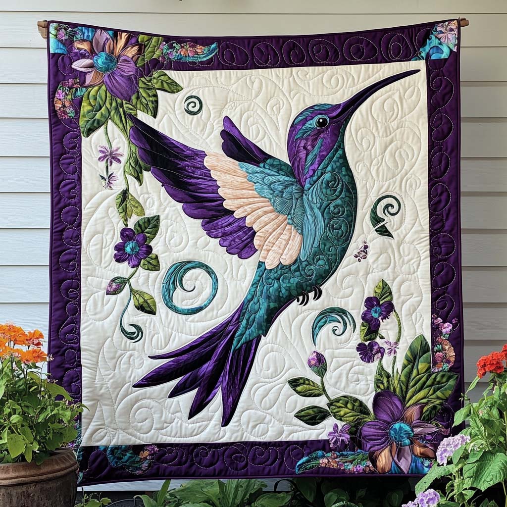 Garden Jewel Quilted Blanket Christmas Room Decor Unique Dragon Gifts