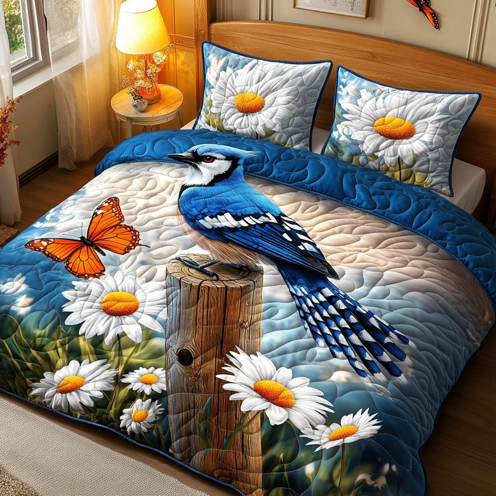 Garden Melody Quilted Bedding Set Bed Decorations Great Gifts For Birders