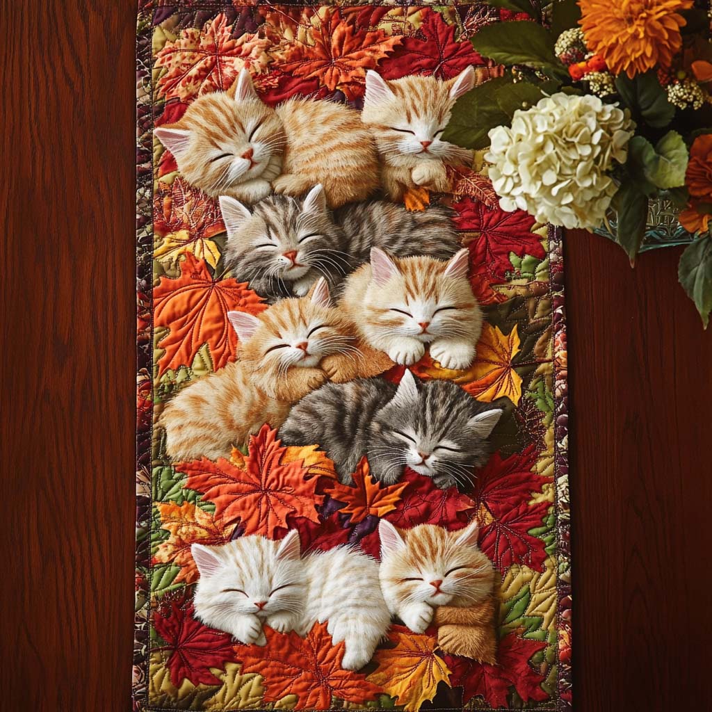 Garden Nappers Quilted Table Runner Dining Room Decor Ideas Best Presents For Cat Lovers