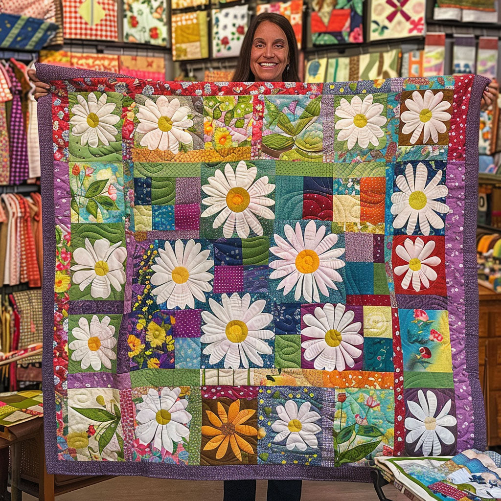 Garden of Colors Quilted Blanket Presents For Flower Lovers