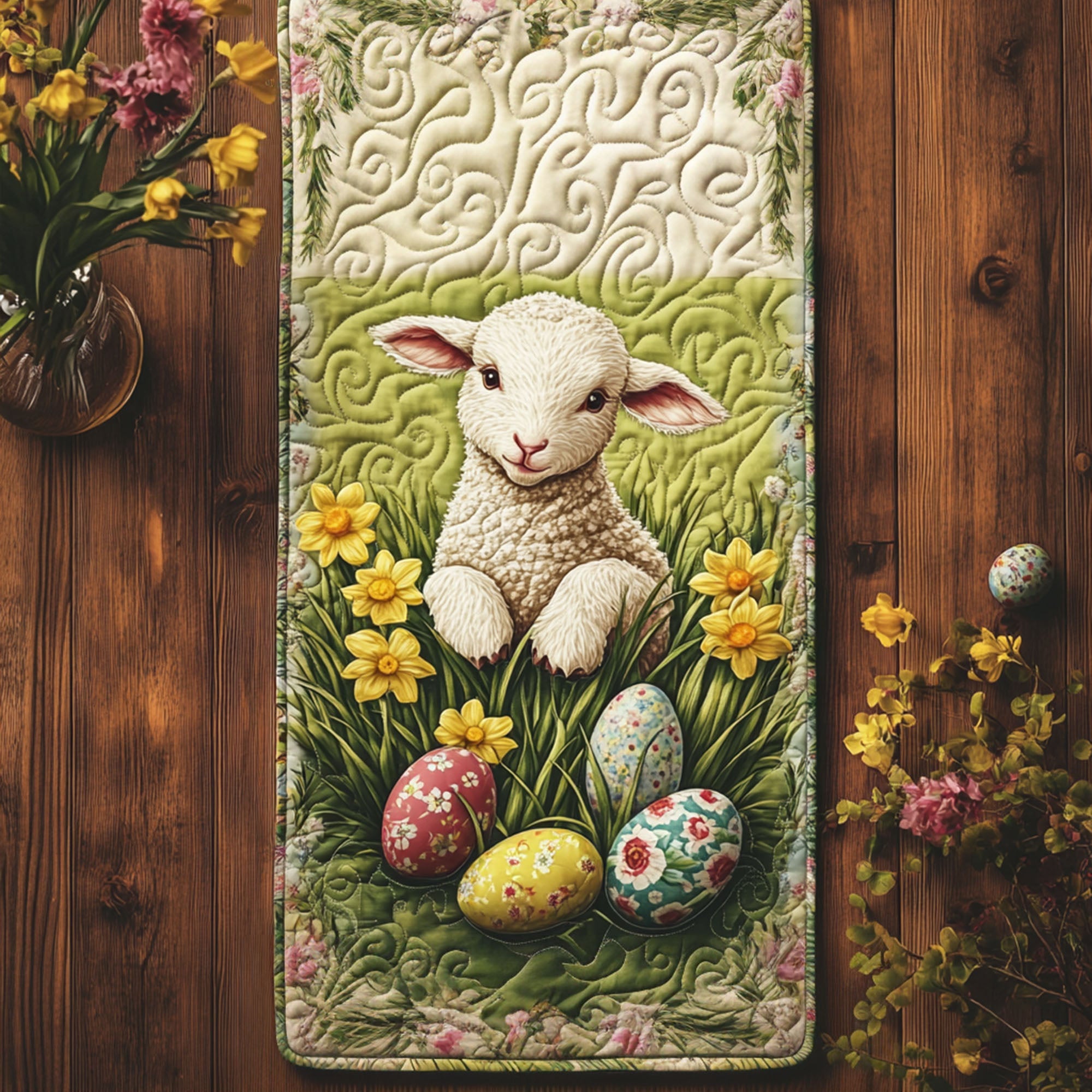 Garden of Hope Quilted Table Runner Easter Table Ideas Best Friend Birthday Gifts