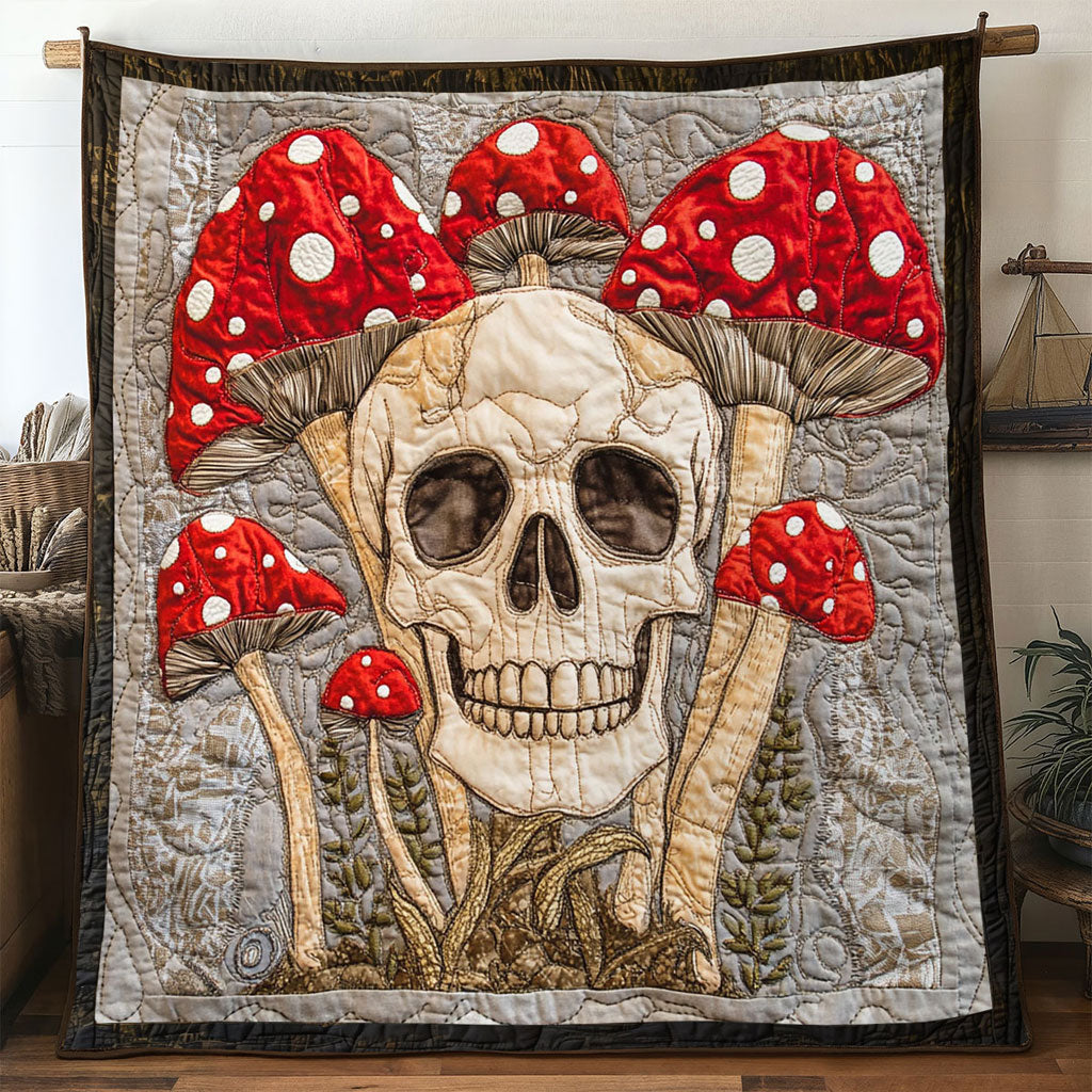Garden Of Souls Skull Quilt Home Essential Gift Cozy Quilt Blanket