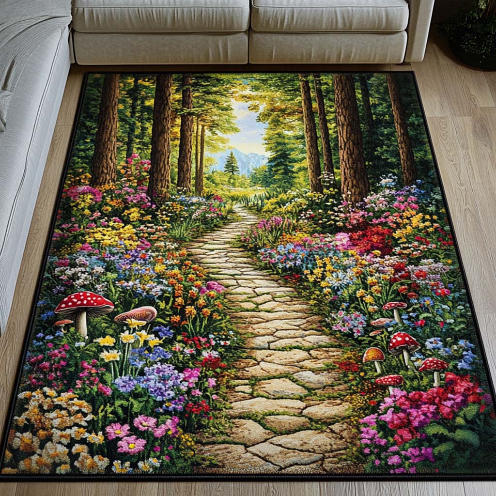 Garden Path Area Rug Christmas Decor For Entryway Forest Themed Gifts