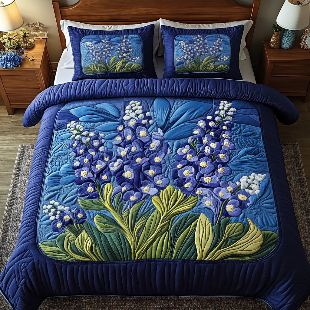 Garden Serenity Quilted Bedding Set Soft Bedding Set That Makes a Great Christmas Gift