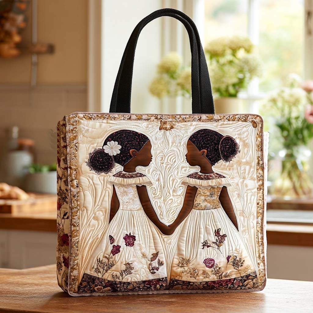 Garden Sisters Quilted Tote Bag Gifts For Black History Month