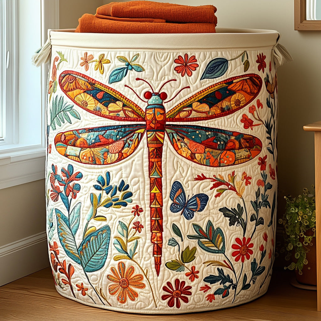 Garden Spirit Quilted Laundry Basket Must-Have Laundry Essential