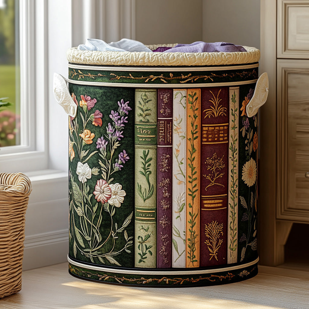 Garden Volume Quilted Laundry Basket Summer Merch Vibes