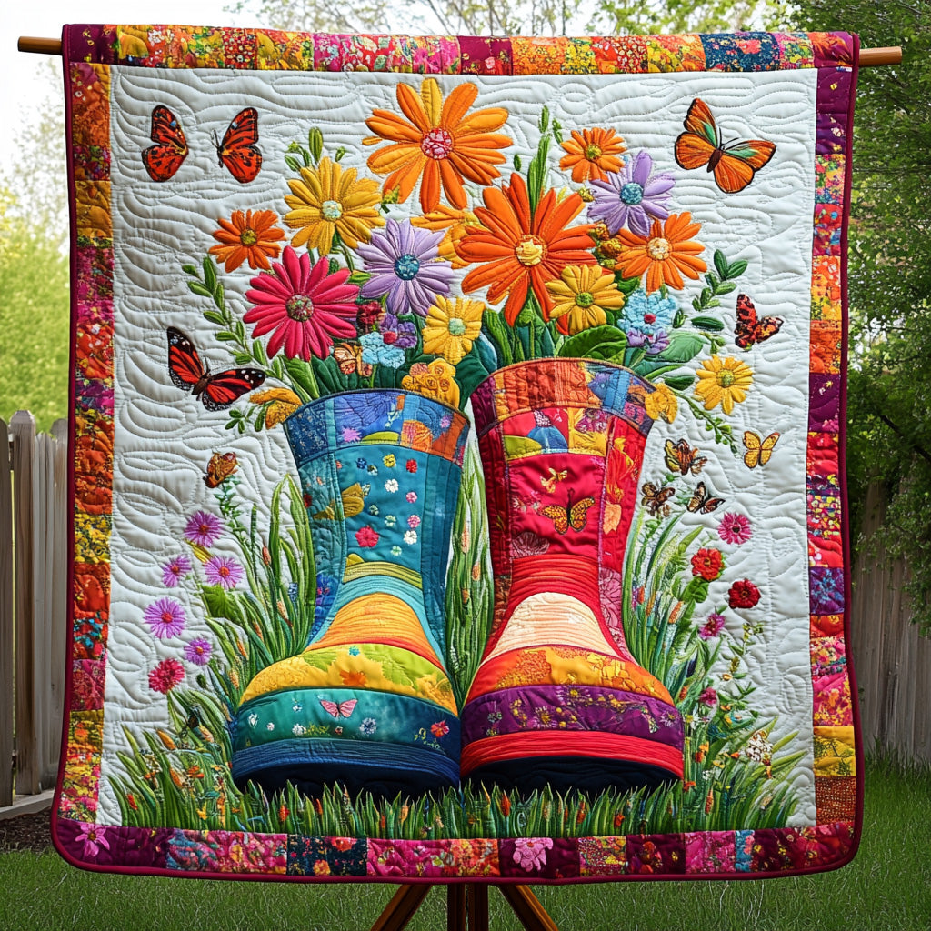 Gardening Boots Quilted Blanket Couch Throw BlanketUnusual Gardening Gifts