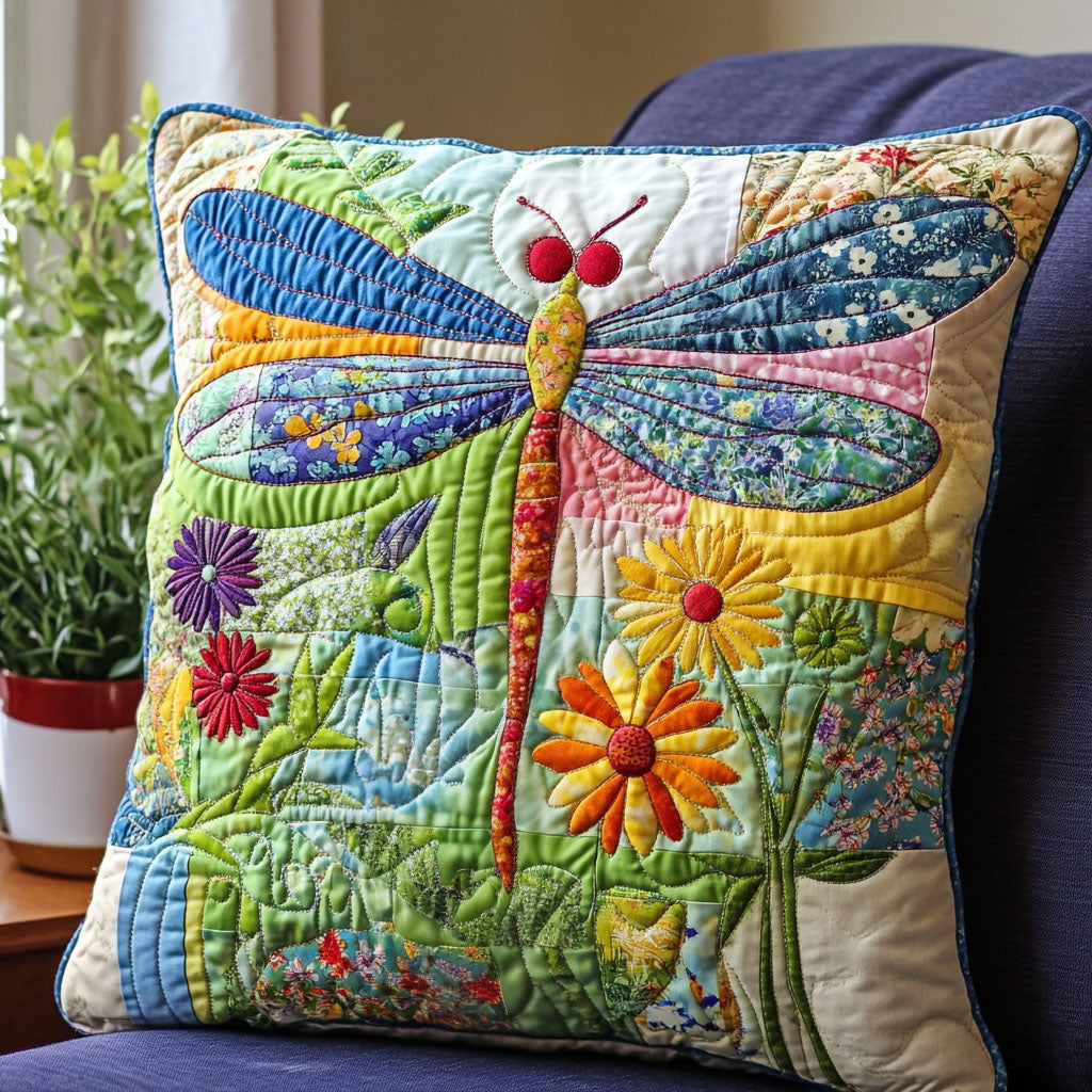 Gardens Grace Quilted Pillow Case Best Cool Pillow Cases Best Dragonfly Presents