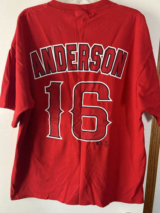 Garret Anderson 16 Anaheim Angels T-Shirt Baseball Clothes Game Day Gift For Fans