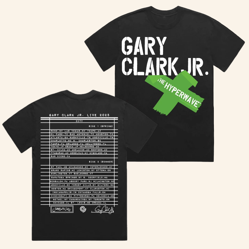 Gary Clark Jr Merch GCJR The Hyperwave T-Shirt Presents For Music Lovers