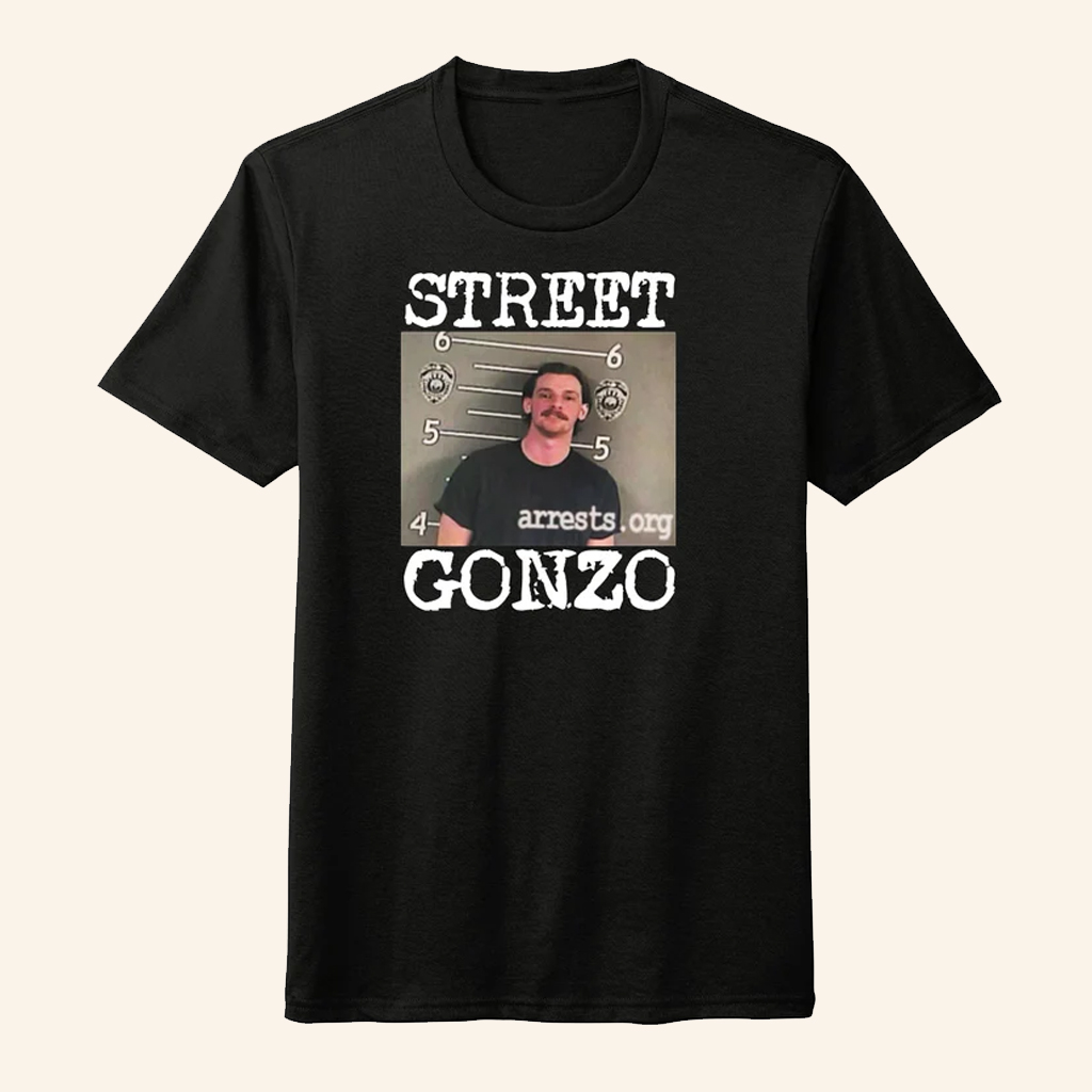 Gary's Ugly Mug T-Shirt Mugshot Street Gonzo Shirt Gifts For Boyfriend