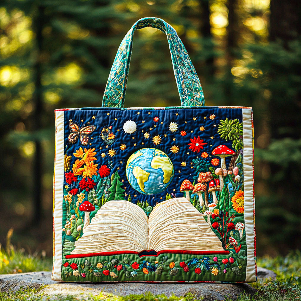 Gateway of Books Quilted Tote Bag Gifts For Readers