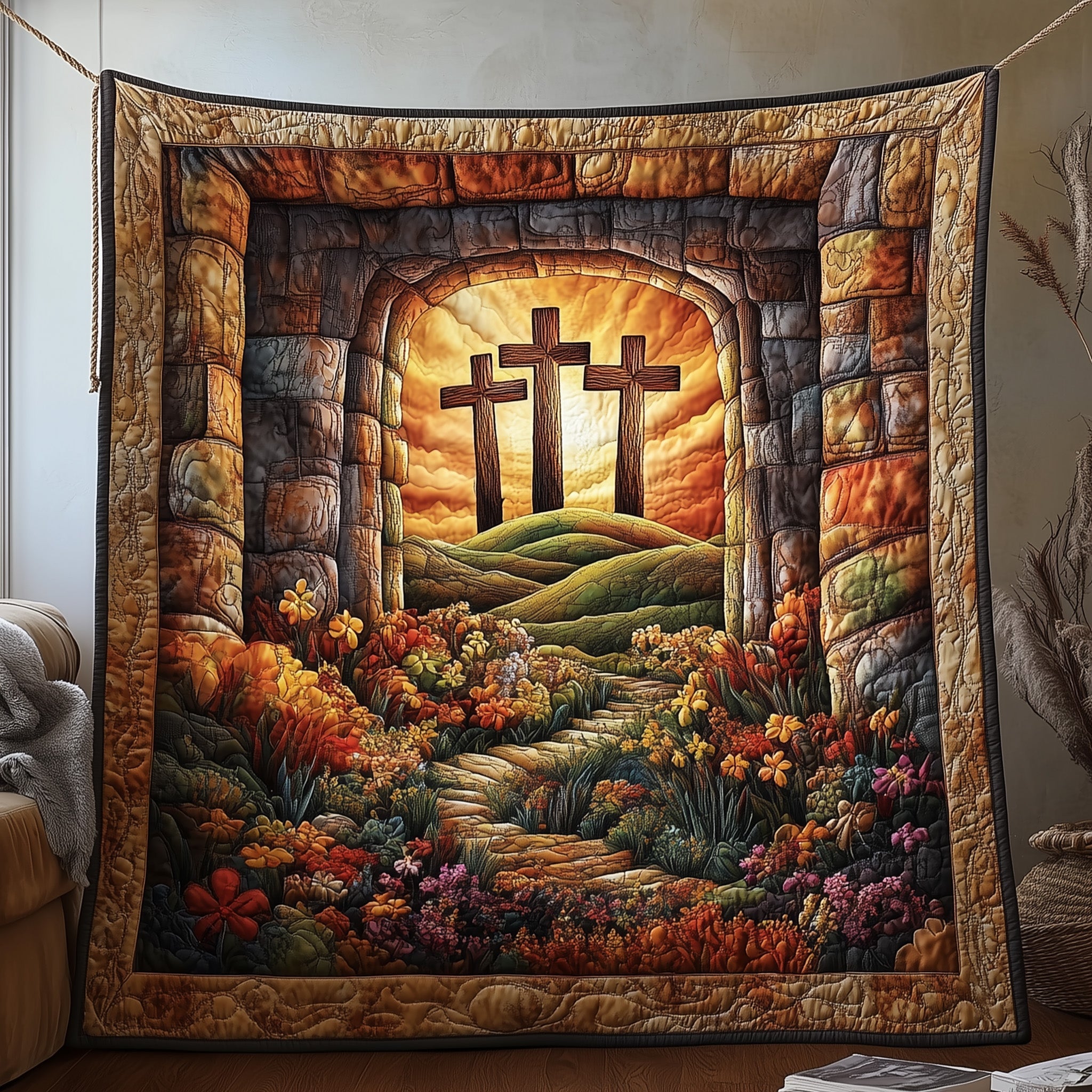 Gateway to Grace Quilted Blanket Couch Throw BlanketFaith Inspired Gifts Christian