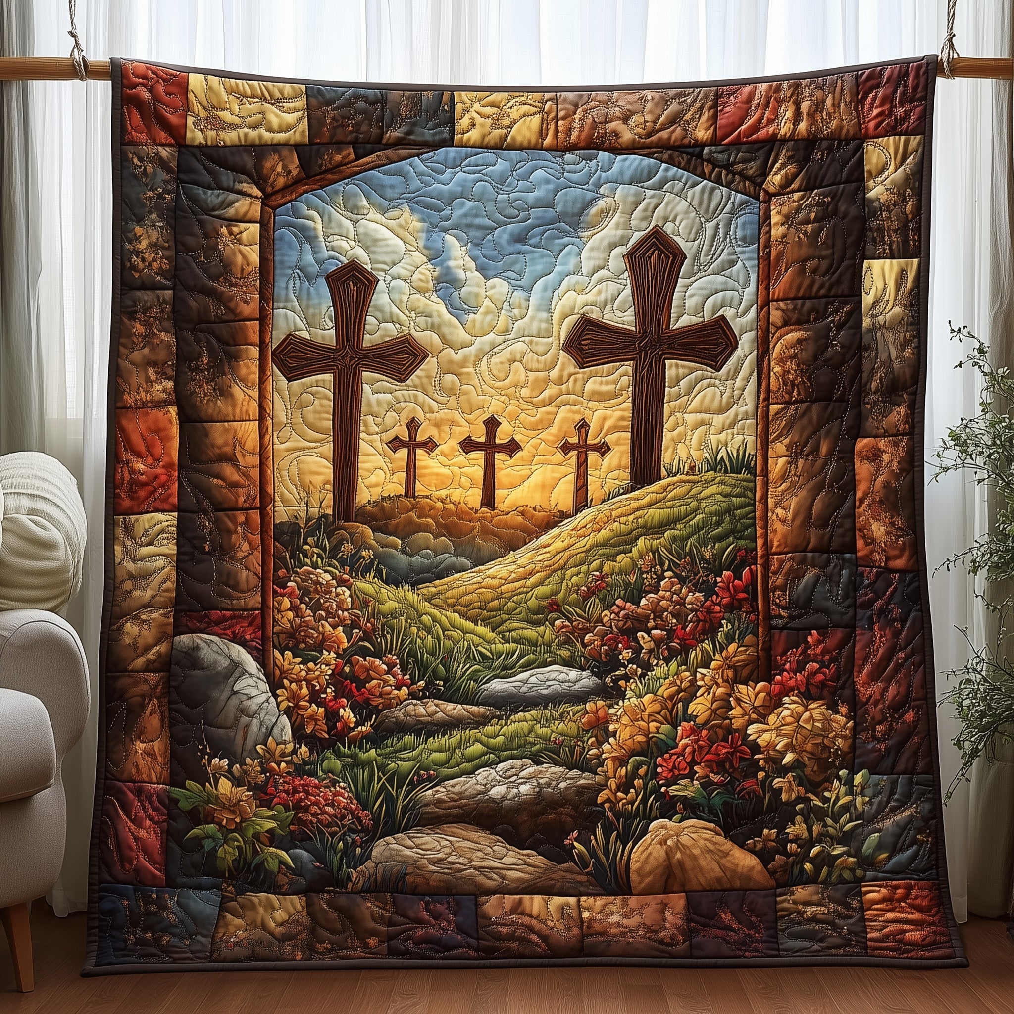 Gateway to Grace Quilted Blanket Cute Bed BlanketFaith Based Mother'S Day Gifts