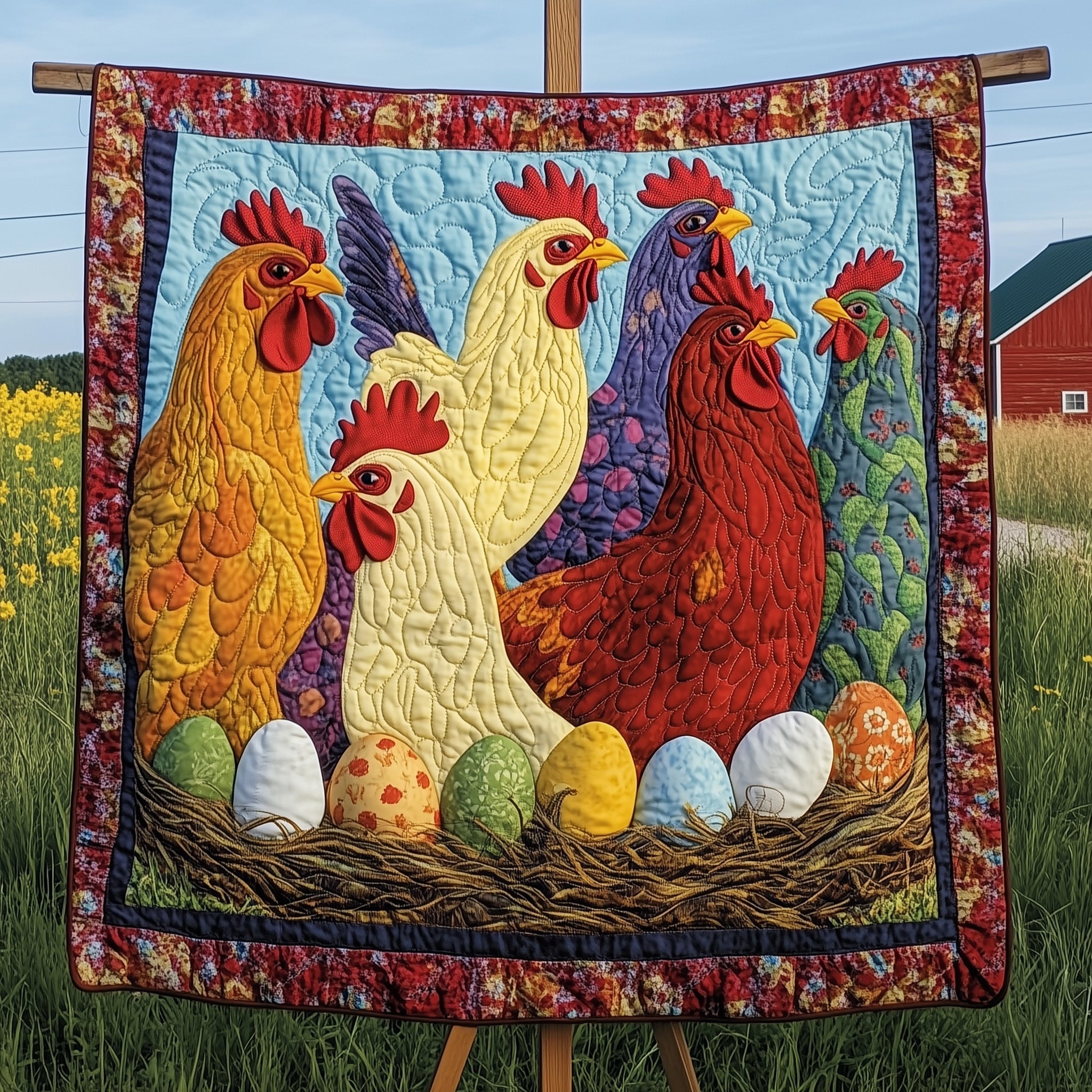 Gathered Nest Quilted Blanket Christmas Theme Quilted Blanket Throw