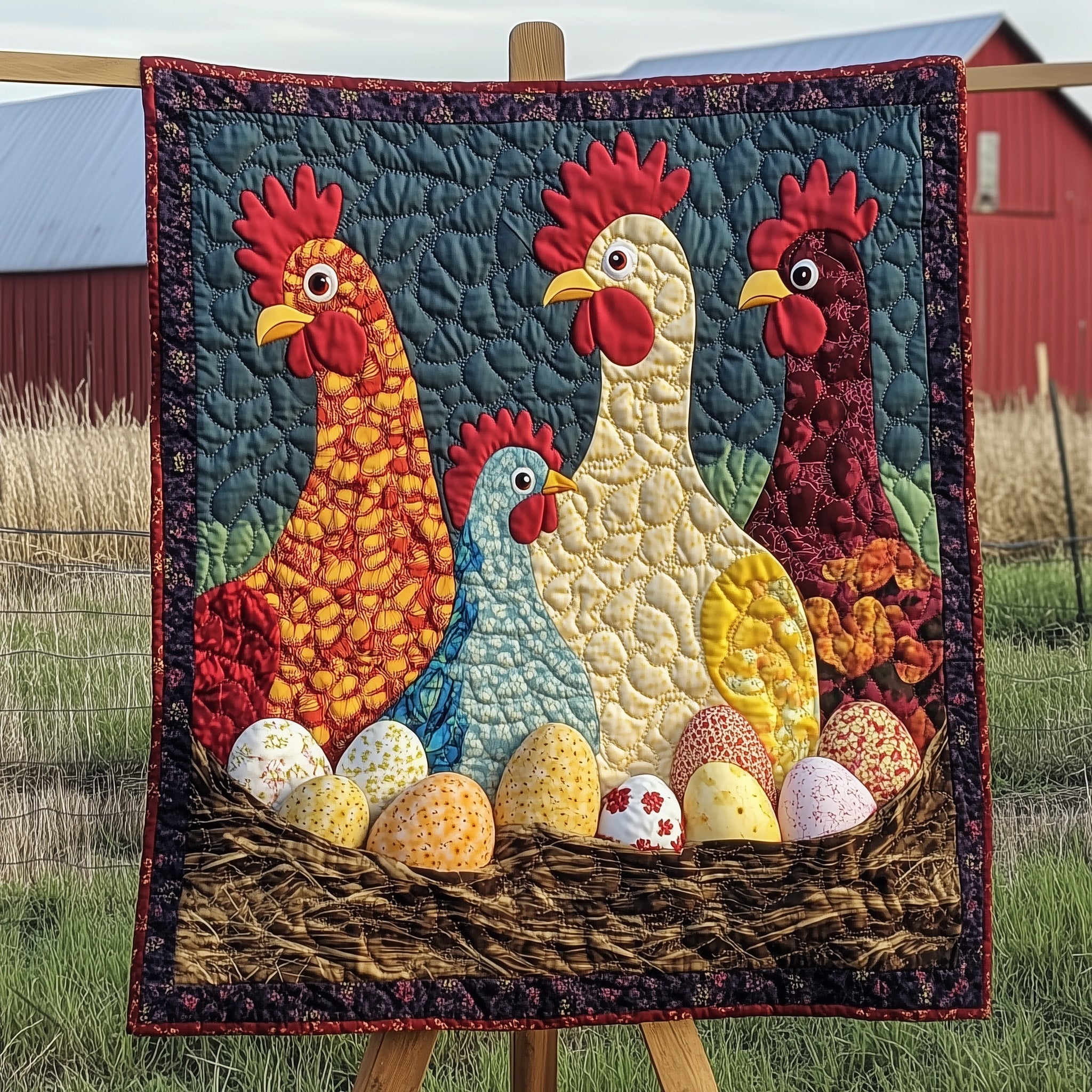 Gathered Nest Quilted Blanket Winter Quilted Throw Blanket Gift