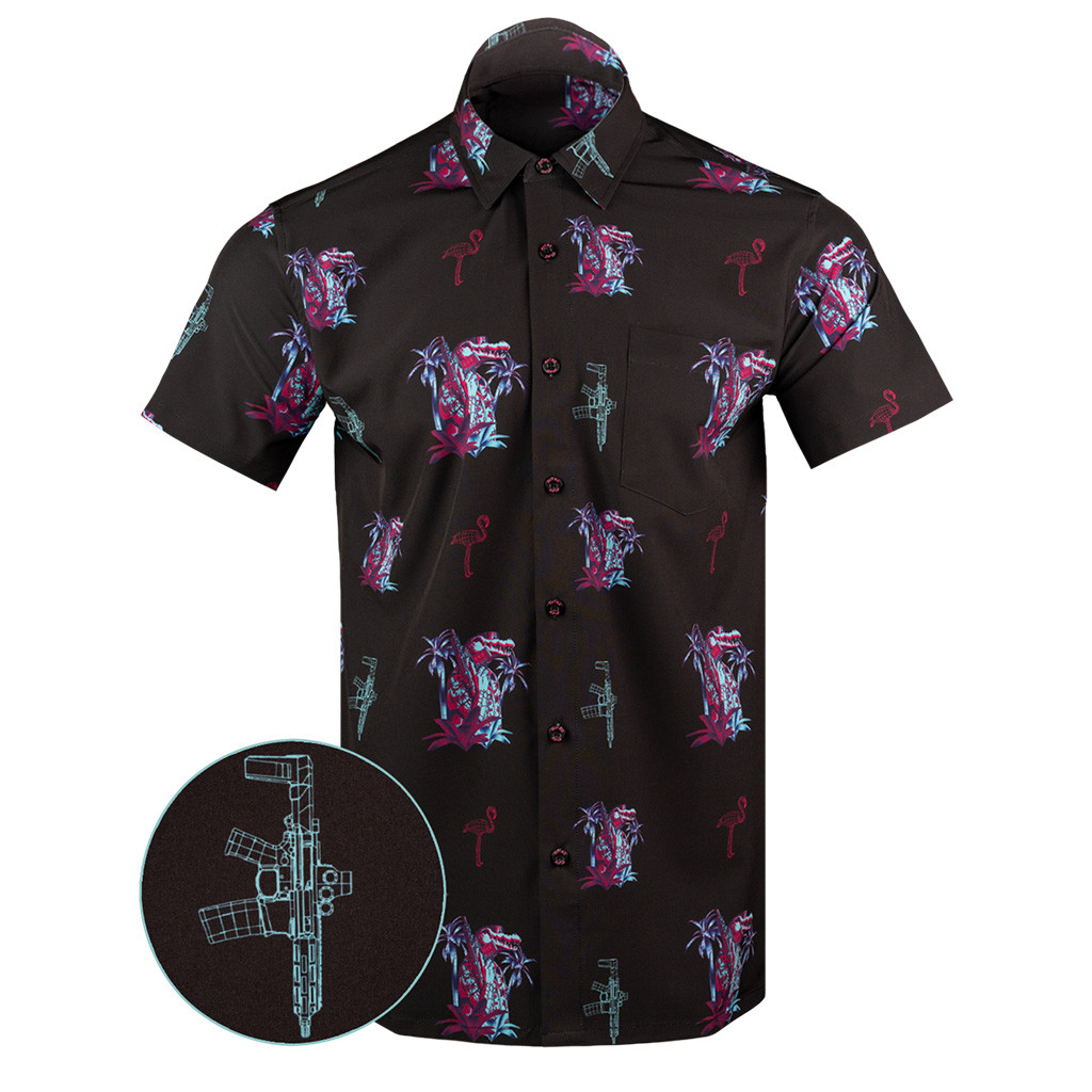 Gator Boi Button Down Shirt Gun Print Hawaiian Shirt Good Christmas Gifts For Men