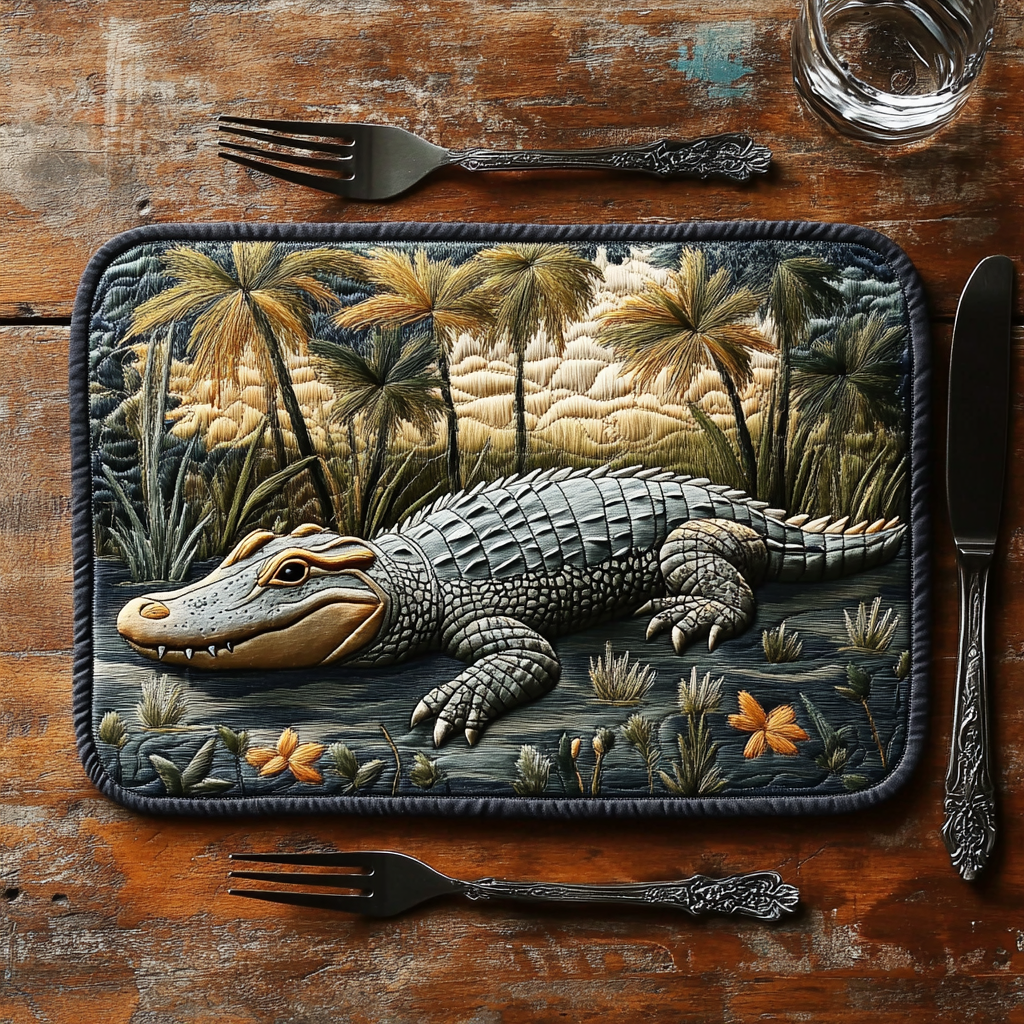Gator Track Quilted Place Mat House Decor Items Unique Gifts For Hummingbird Lovers