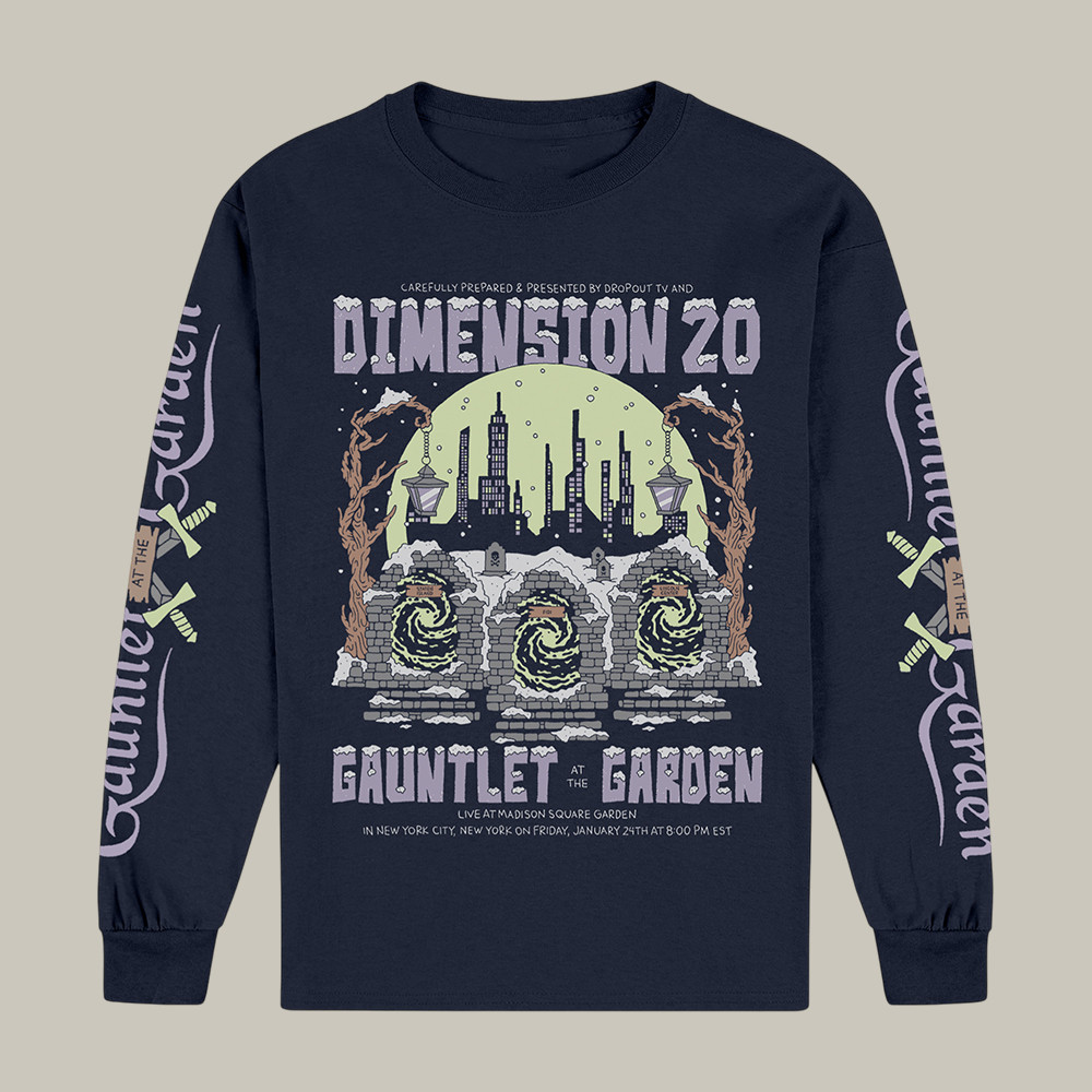 Gauntlet At The Garden Glow In The Dark Long Sleeve Shirt Dimension 20 Apparel Rpg Lover Gift