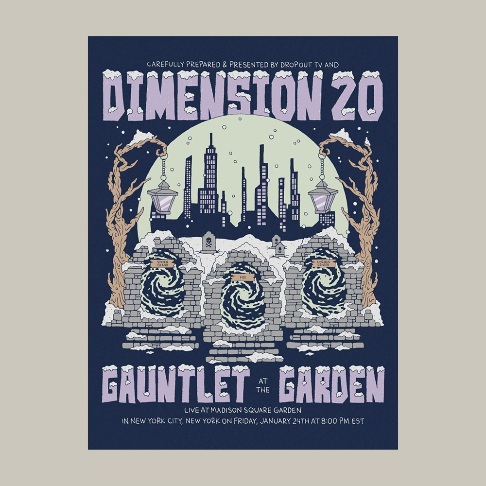 Gauntlet At The Garden Poster Dimension 20 Series Posters Cool Gift For Fantasy Fans