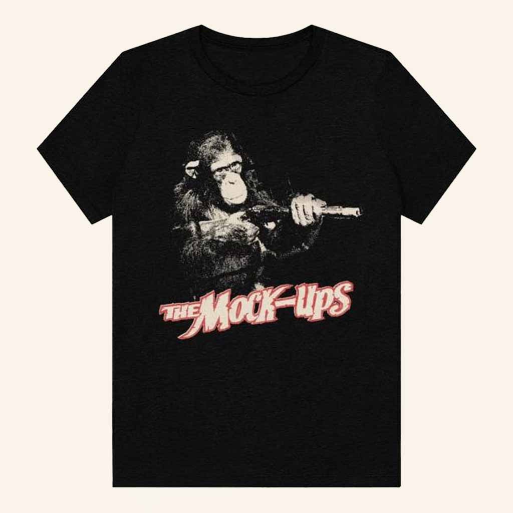Gauzy Records Merch The Mock-Ups Monkey T-Shirt Cool Gifts For Music Lovers