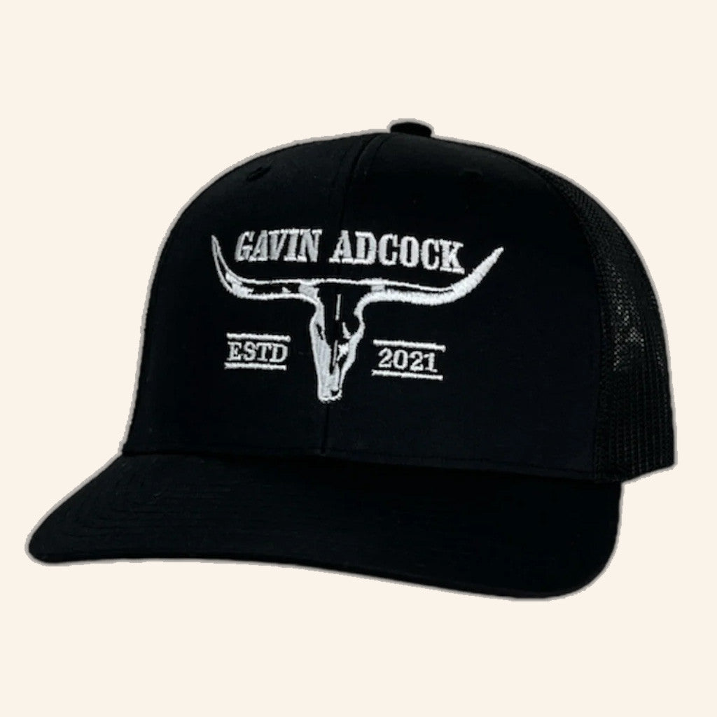 Gavin Adcock Merch Black Logo Embroidered Trucker Hat Gifts For Dad Gavin Adcock Merch Black Logo Embroidered Trucker Hat Gifts For Dad