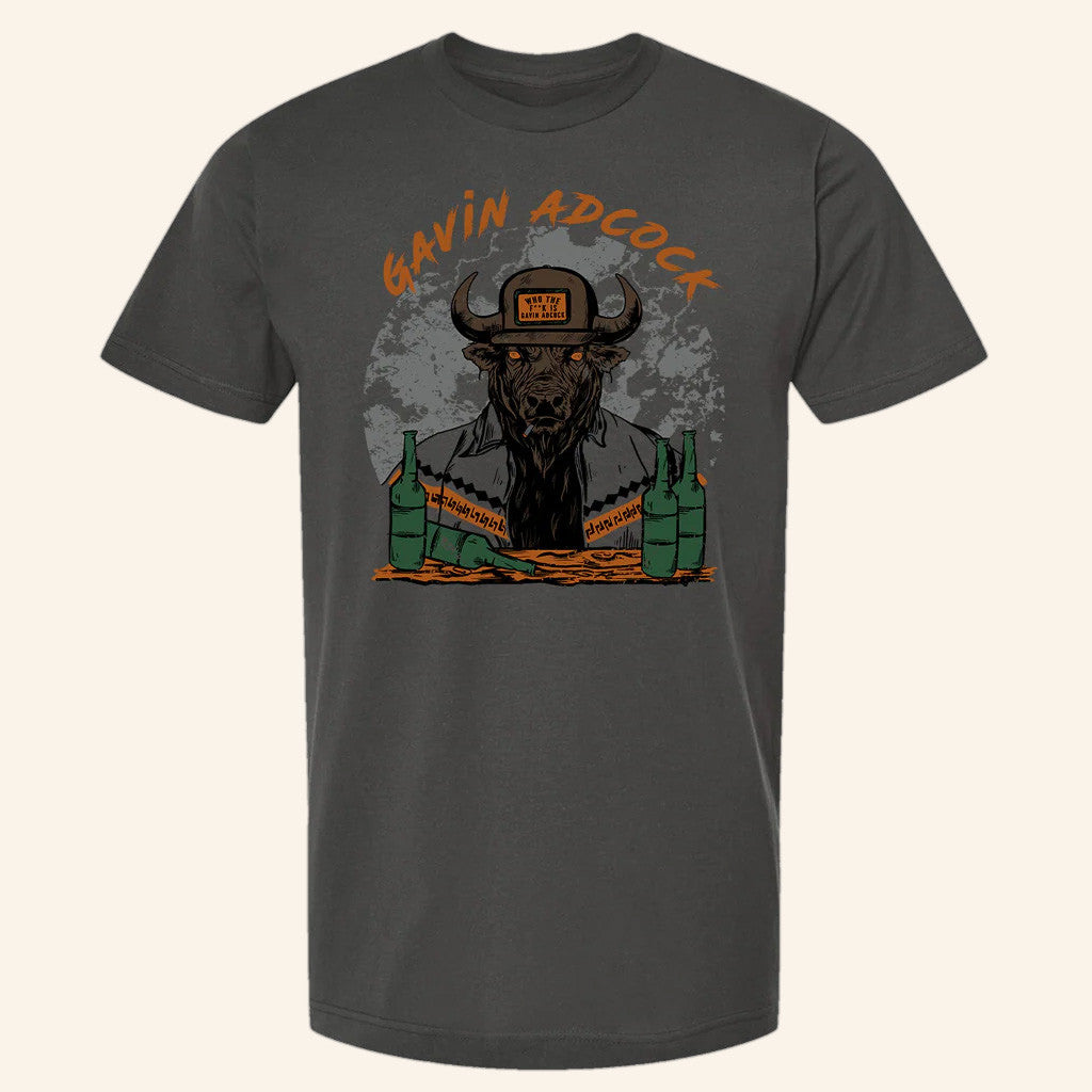 Gavin Adcock Merch Graphite Bull T-Shirt Present For Dad Gavin Adcock Merch Graphite Bull T-Shirt Present For Dad
