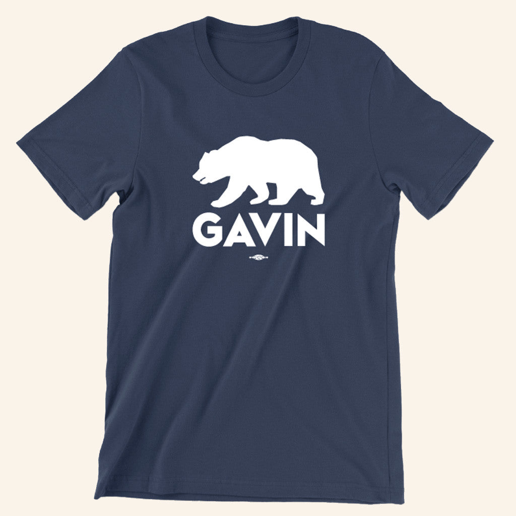 Gavin Newsom Merch Gavin Bear Navy T-Shirt Gifts For Father Gavin Newsom Merch Gavin Bear Navy T-Shirt Gifts For Father