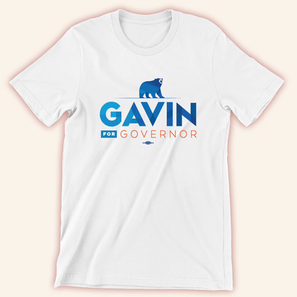 Gavin Newsom Merch Gavin For Governor White T-Shirt Present For Husband Gavin Newsom Merch Gavin For Governor White T-Shirt Present For Husband