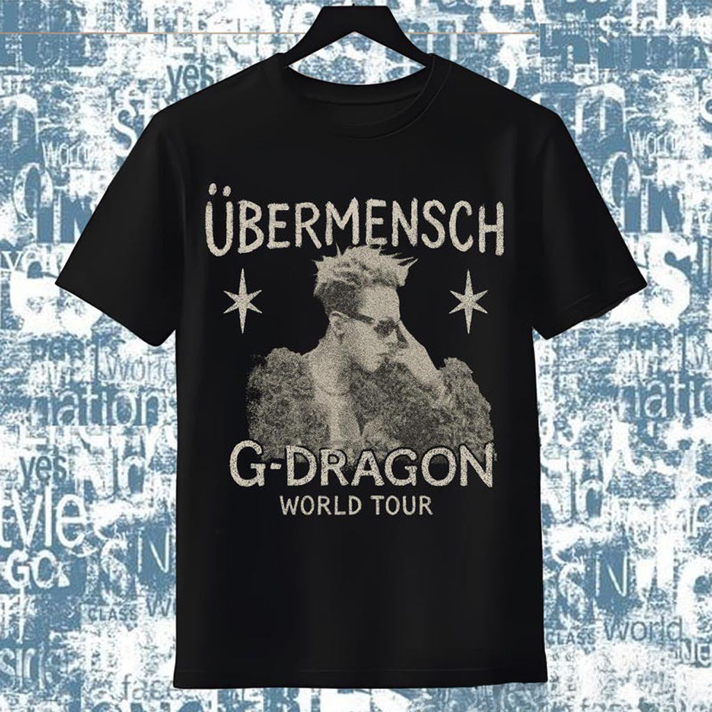 Gdragon Ubermensch World Tour Graphic Tee Shirt GDragon Ubermensch 2025 Kpop Merch Ubermensch Gdragon Ubermensch World Tour Graphic Tee Shirt GDragon Ubermensch 2025 Kpop Merch Ubermensch