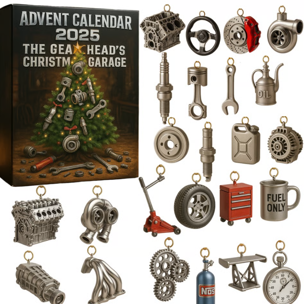 Gearhead Garage Advent Calendar 2025 Christmas Countdown Xmas Advent Calendar Cool Gifts