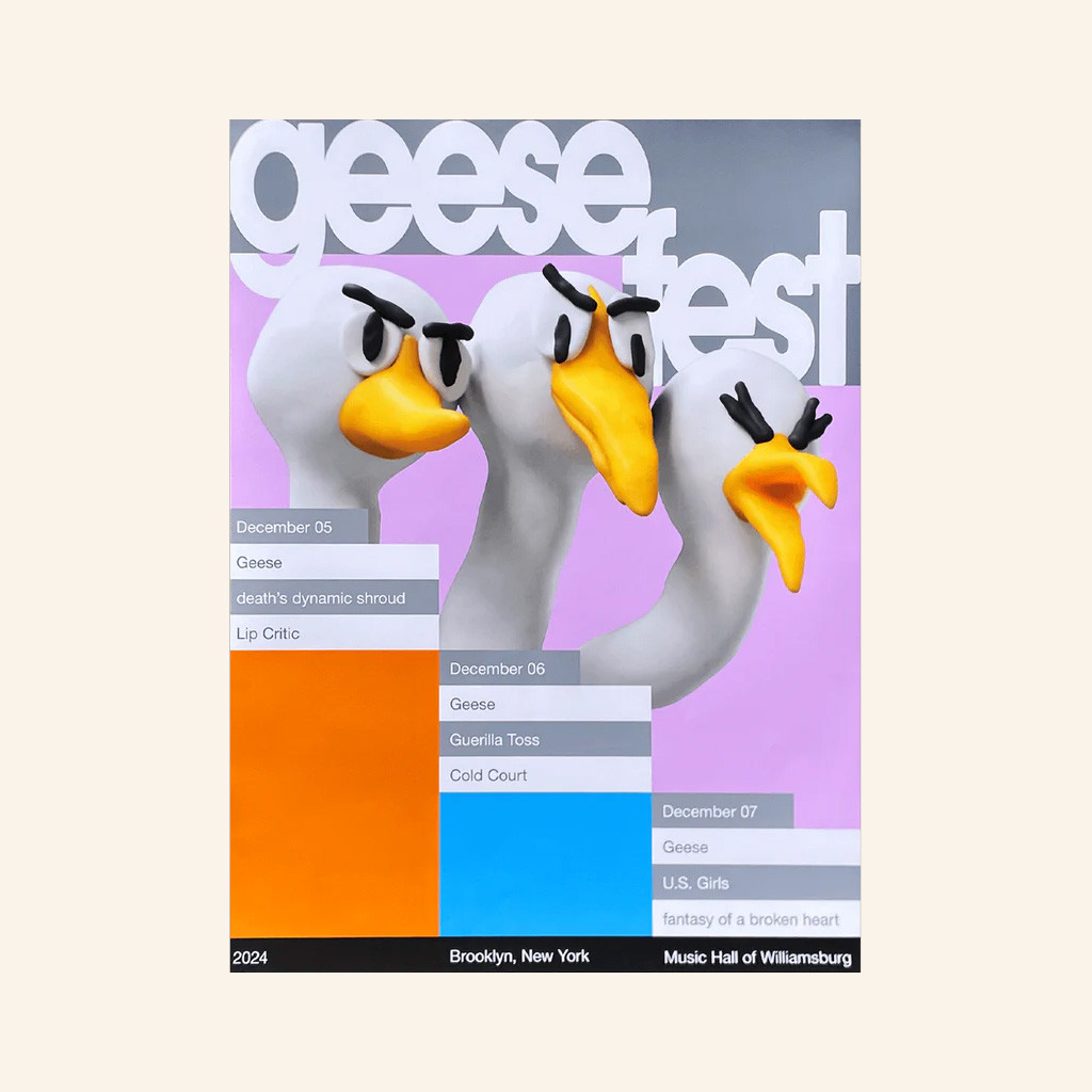 Geese Merch Geese Fest 2024 Poster Wall Art Decorations Gifts For Rock Fans