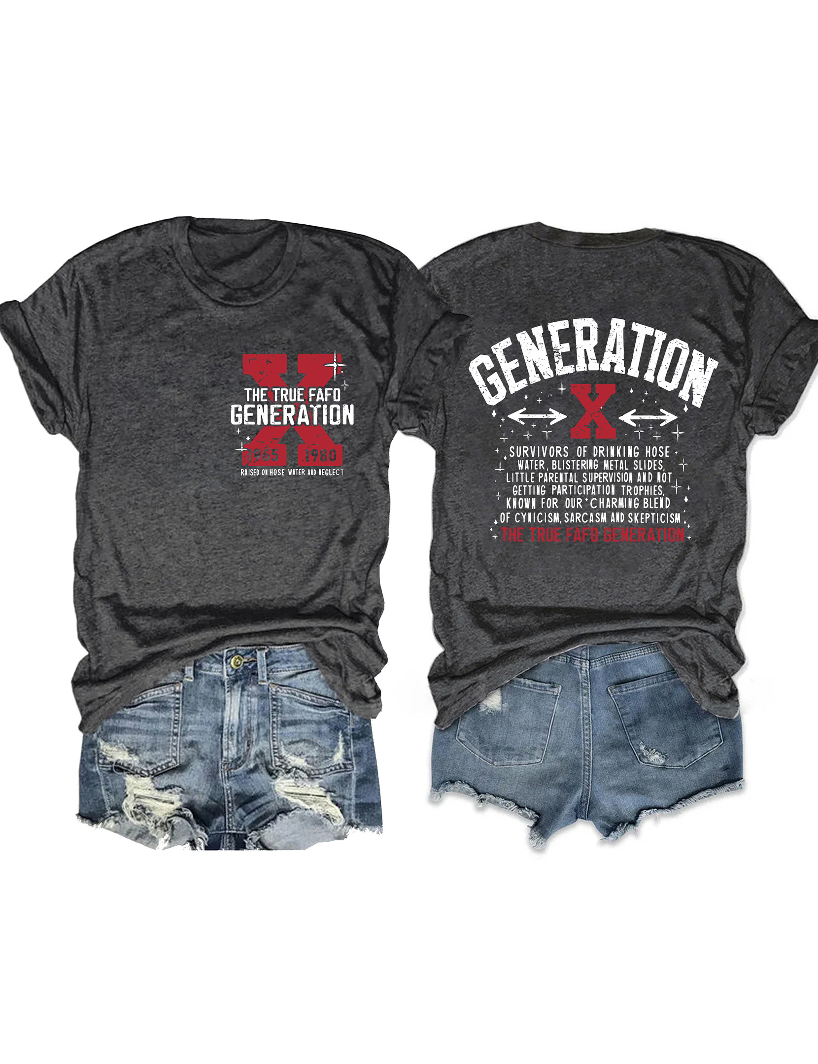 Generation X The True Fafo Generation T-Shirt 1965 1980 Funny Meme Shirt Gifts For Wife