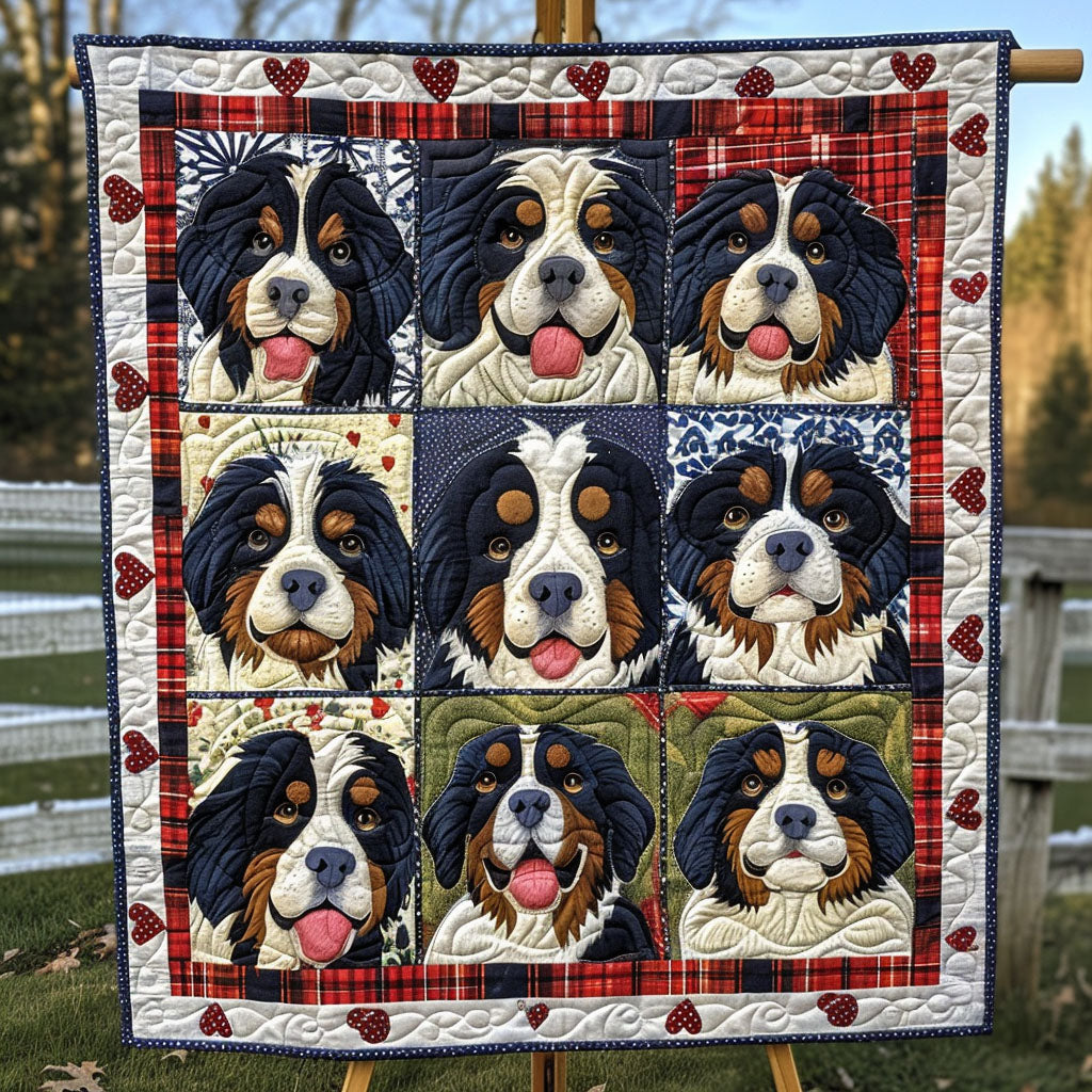 Gentle Bernese Quilted Blanket Gifts For Dog Lovers