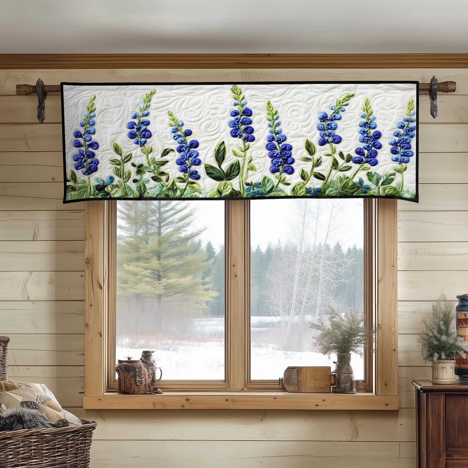 Gentle Buds Quilted Valance Foyer Decor Ideas Gifts For Flower Enthusiasts