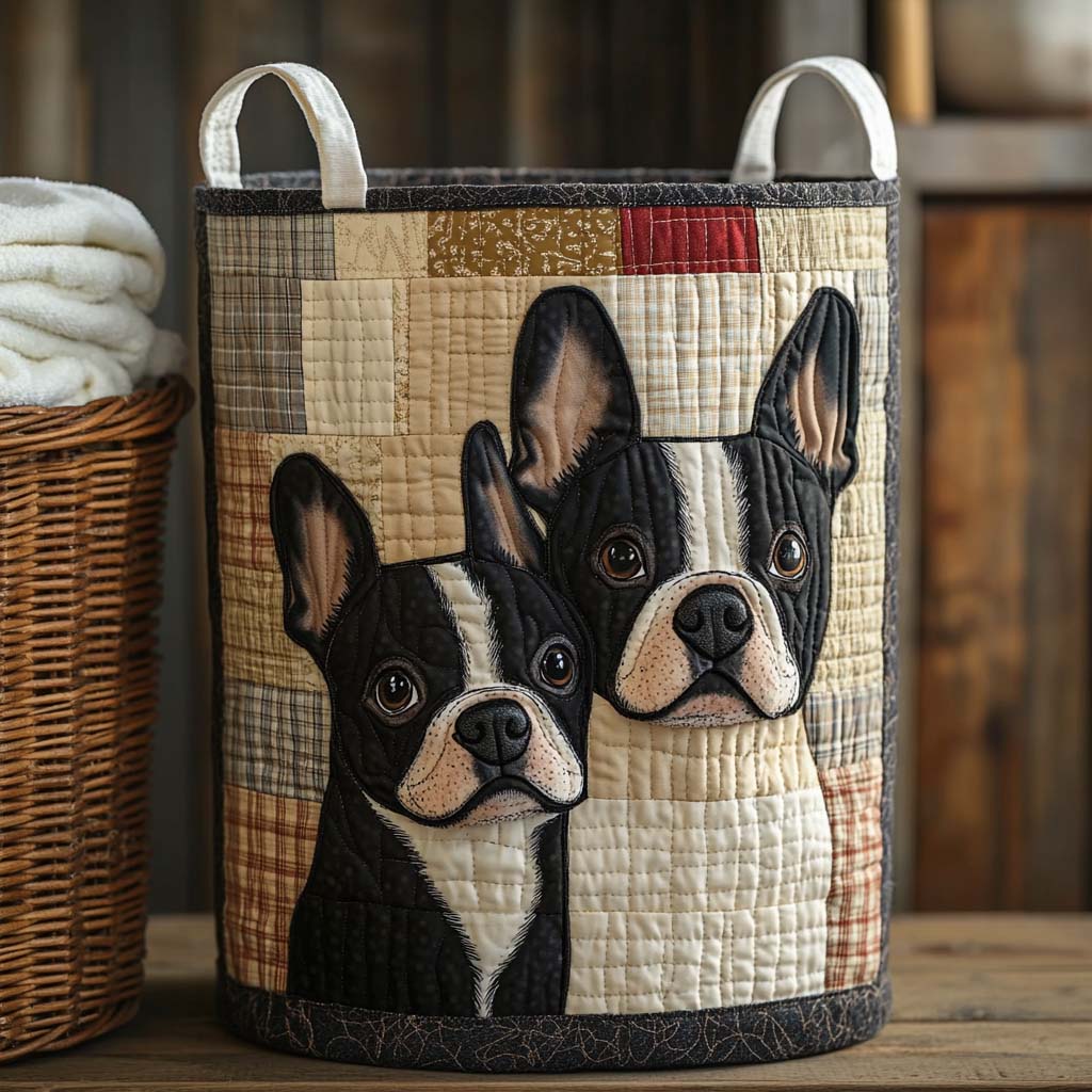 Gentle Companions Quilted Laundry Basket Elegant Quilted Laundry Tote Gift for Daily Organization