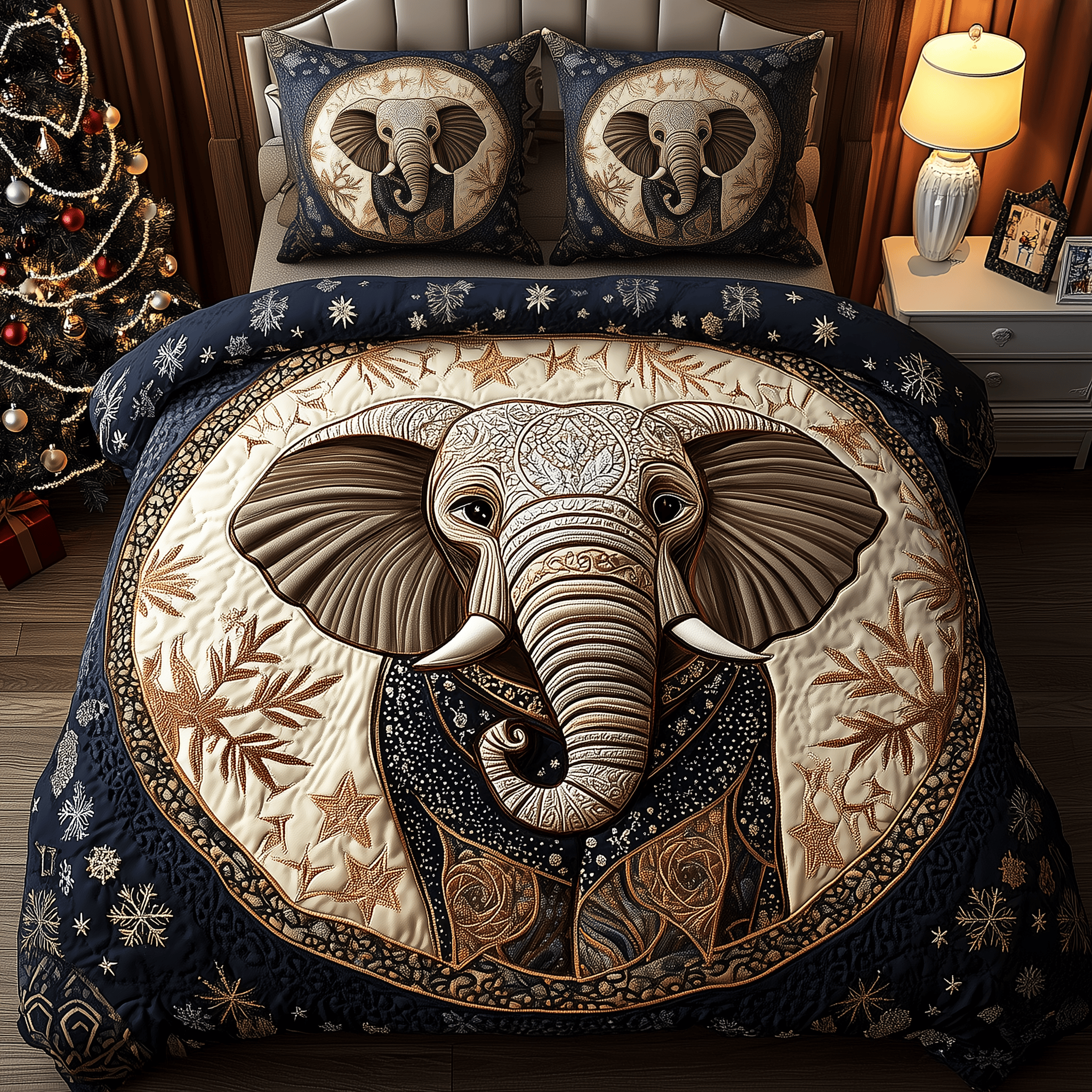 Gentle Elephant Quilted Bedding Set Best White Elephant Gifts 2025