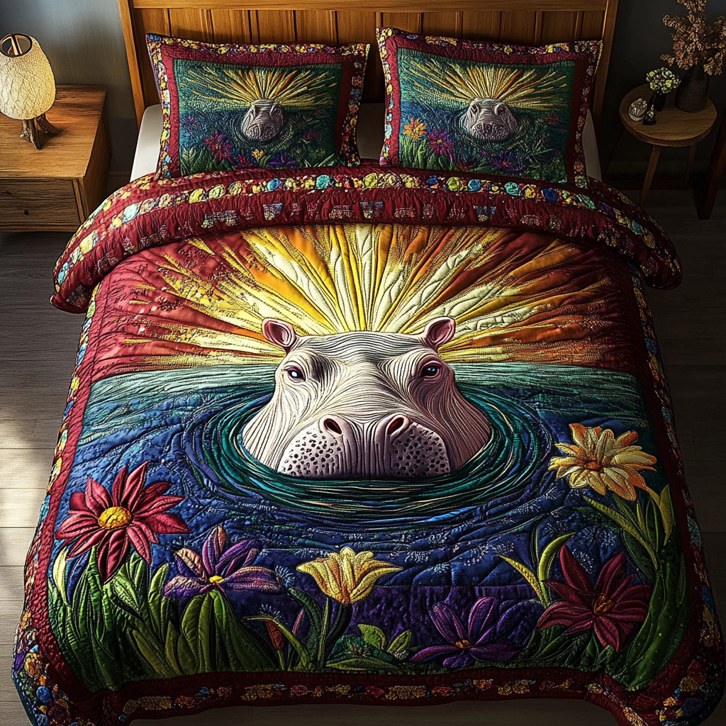 Gentle Giant Quilted Bedding Set Premium Comforter Set for Restful Nights