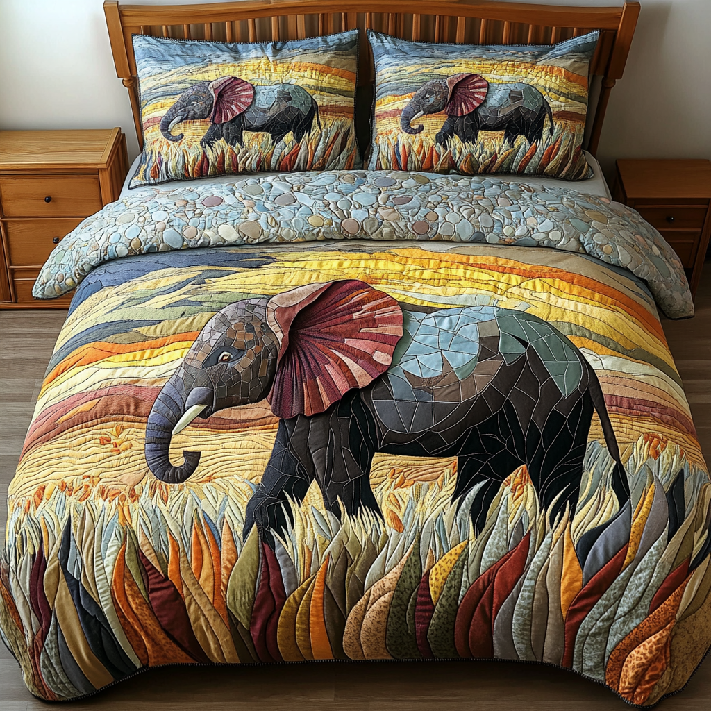 Gentle Giants Quilted Bedding Set Holiday Duvet Covers Great Elephant Gifts