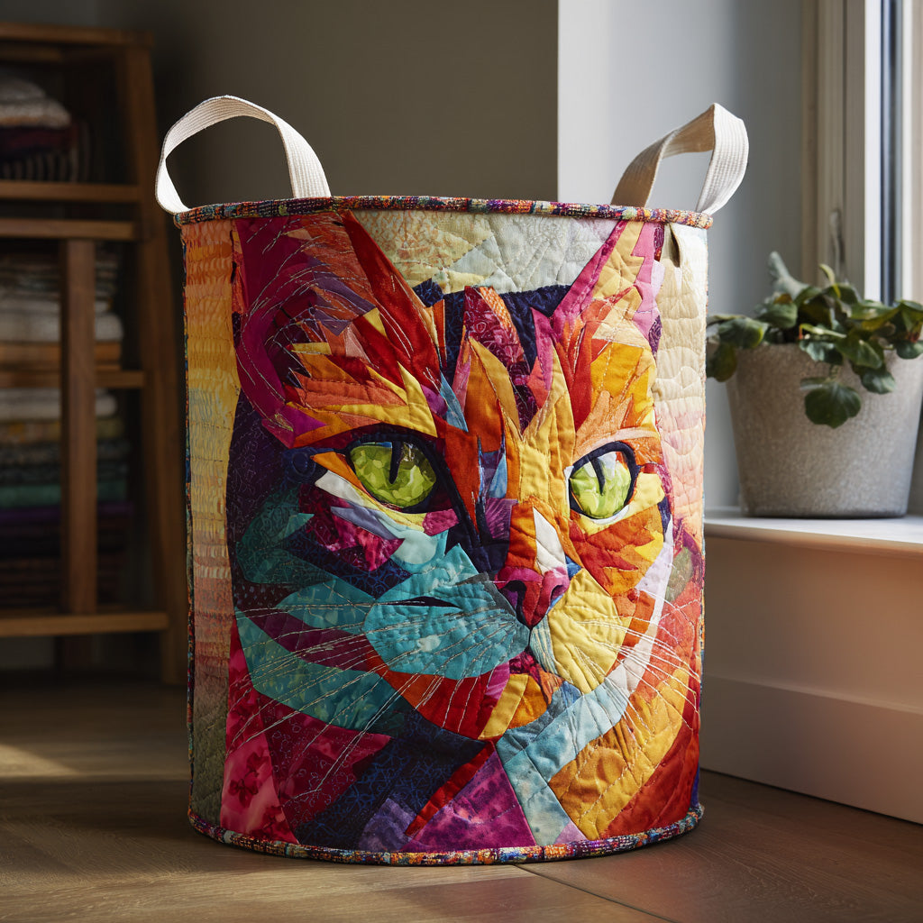Gentle Paws Quilted Laundry Basket Merch For Home And Living