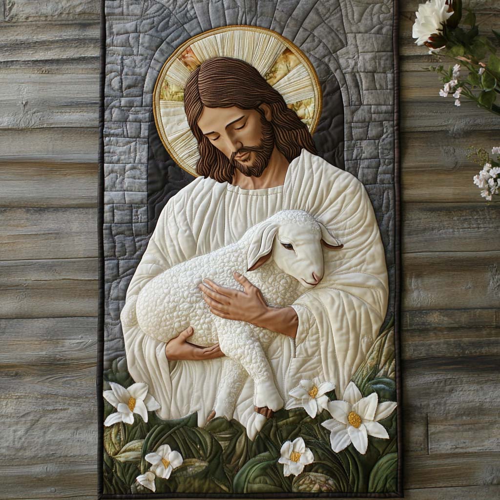 Gentle Shepherd Quilted Table Runner Christmas Holiday Table Runners Great Christian Gifts