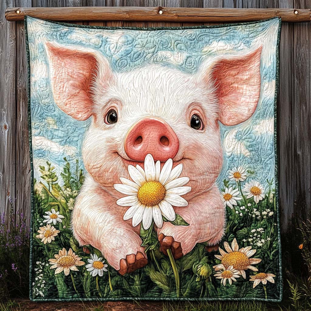 Gentle Snout Quilted Blanket Cute Christmas Blankets