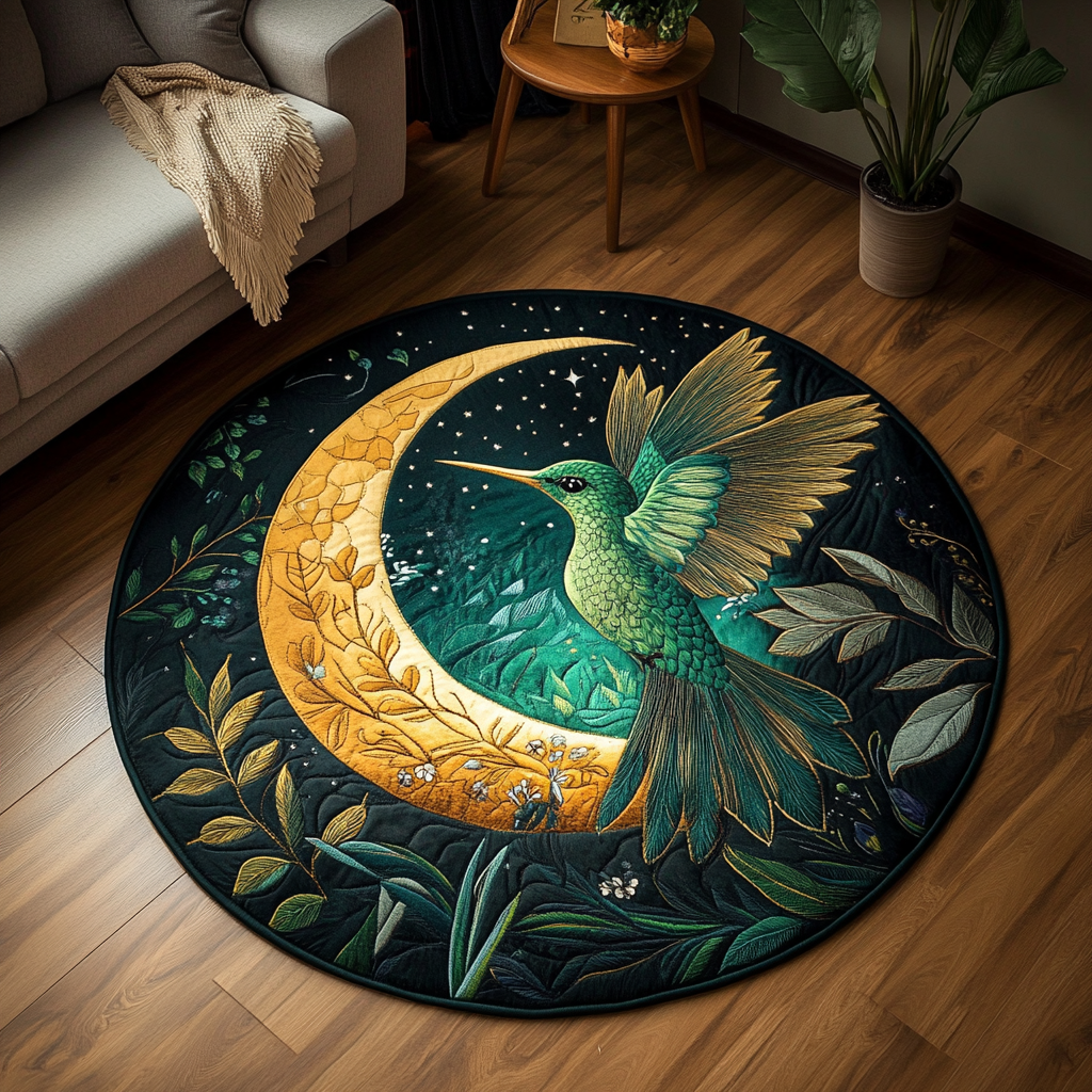 Gentle Wings Quilted Round Mat Front Entryway Ideas Hummingbird Mother's Day Gifts