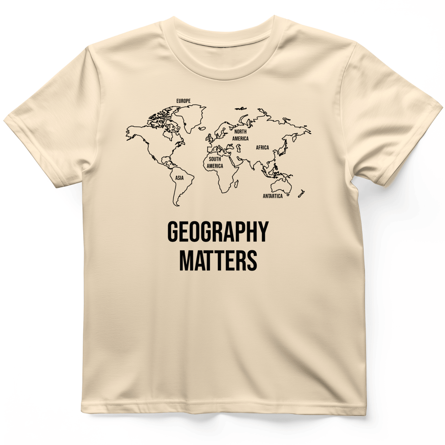 Geography Matters T-Shirt World Map Graphic Trendy Clothes Gifts For Teachers