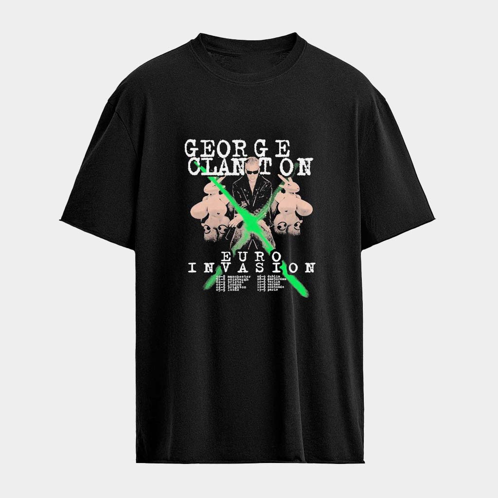 George Clanton Euro Invasion T-Shirt George Clanton Merch Best Gifts For Music Lovers